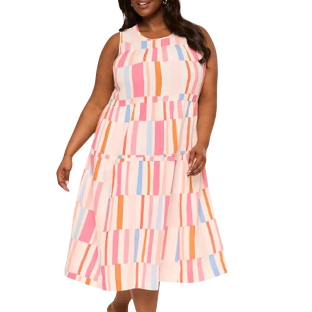 NEW Lane Bryant Gauze Midi Dress Plus Size 18/20